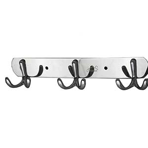 3-Hook Double Sided Chrome Rack N109