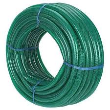 Braided Water Hose Pipe, Green Size: 3/4" X 50 MTS